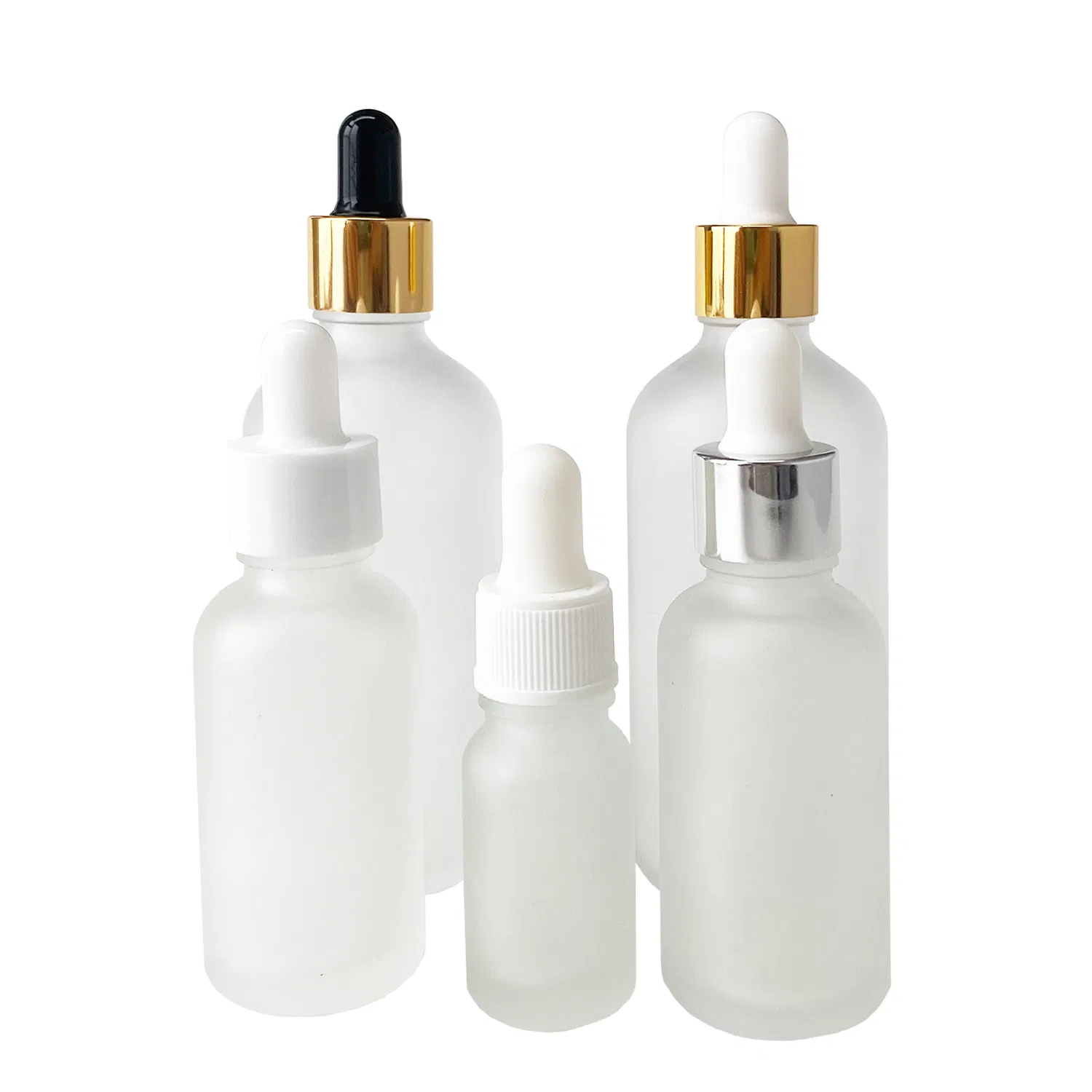 5ml 10ml 15ml 20ml 30ml 50ml 100ml Frosted Serum Glass Dropper Bottle