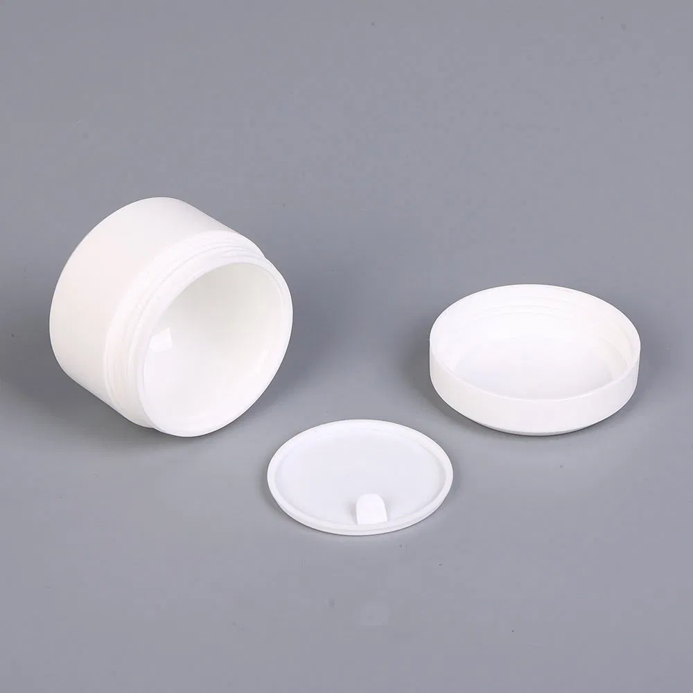 15ml Plastic Airless Cream Cosmetic Jar Pot with Pump Dispenser for Sensitive Eye Serum Formula