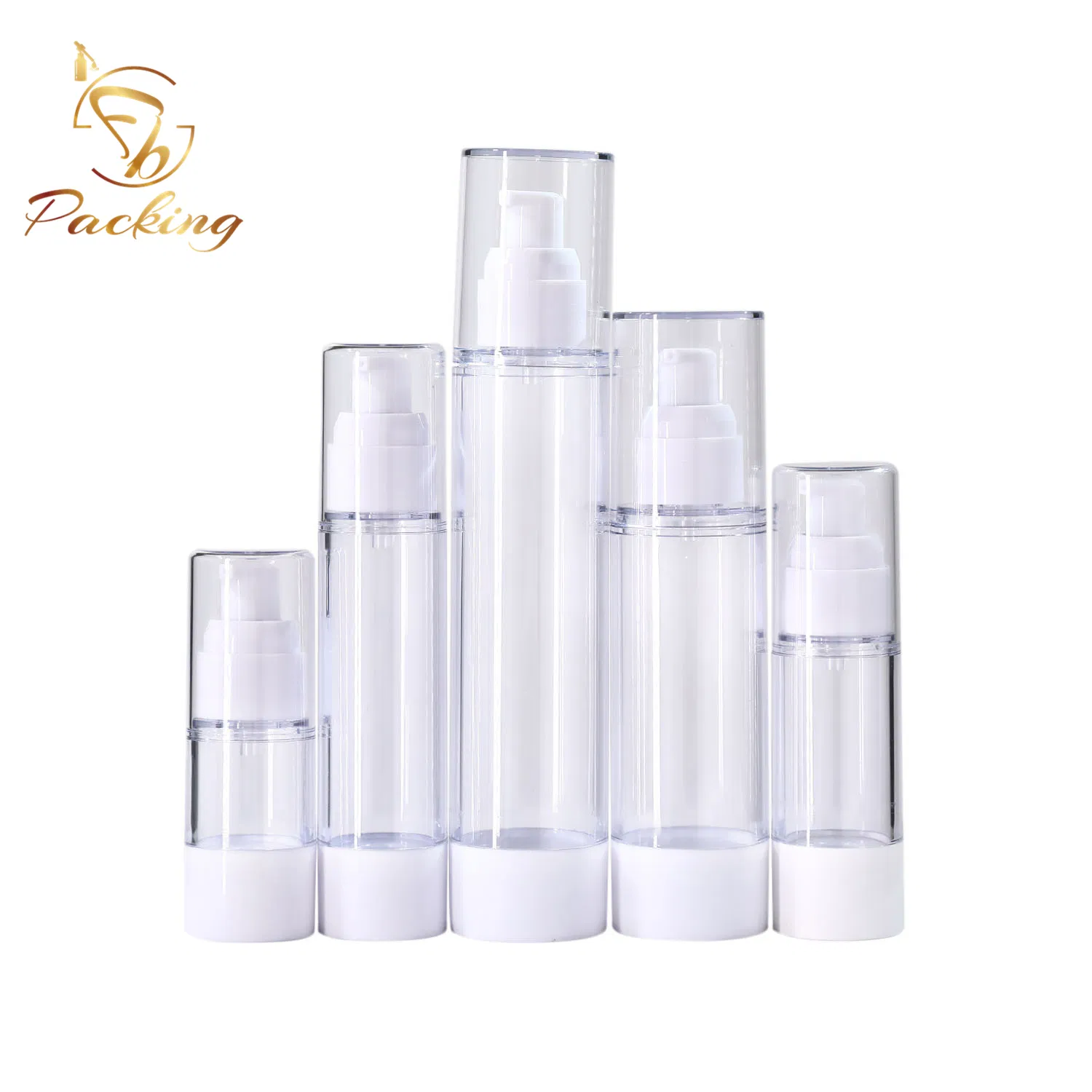 Cosmetic 30ml 50ml 100ml Transparent Airless Pump Lotion Bottle Pump Bottle