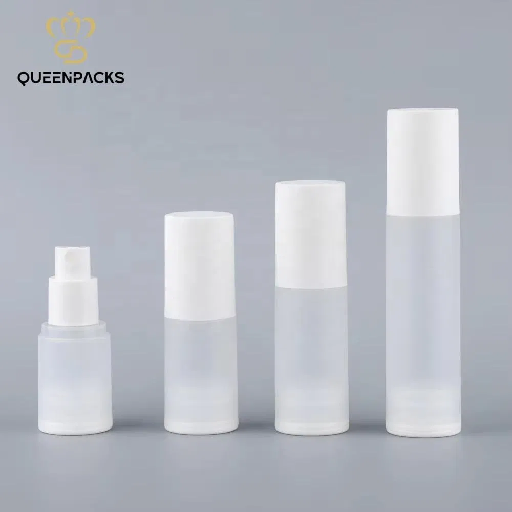 Hot Sale PP White Frosted Lotion Bottle Airless Pump Bottle