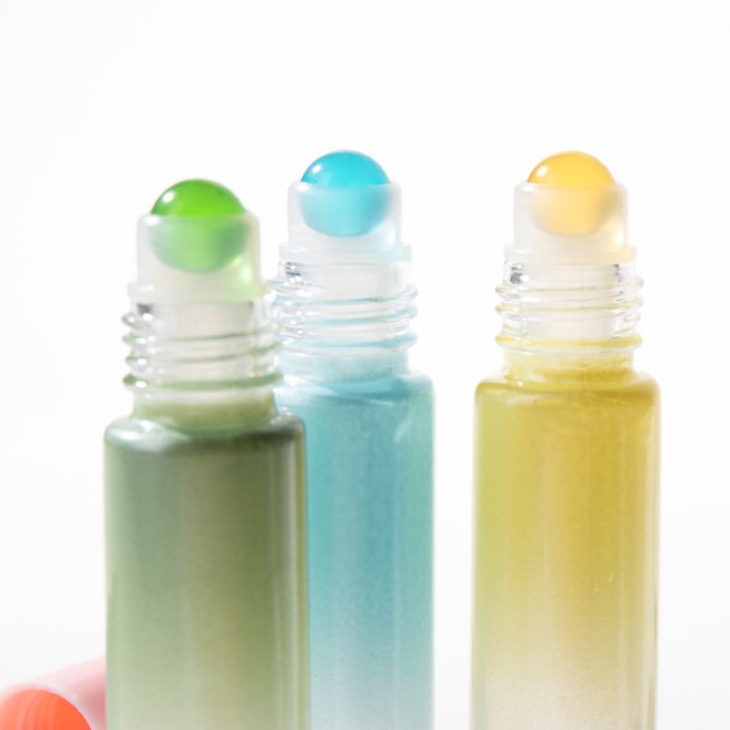 10ml Colorful Perfume Roll on Bottle with Glass/Metal Ball Roller for Deodorant Essential Oil