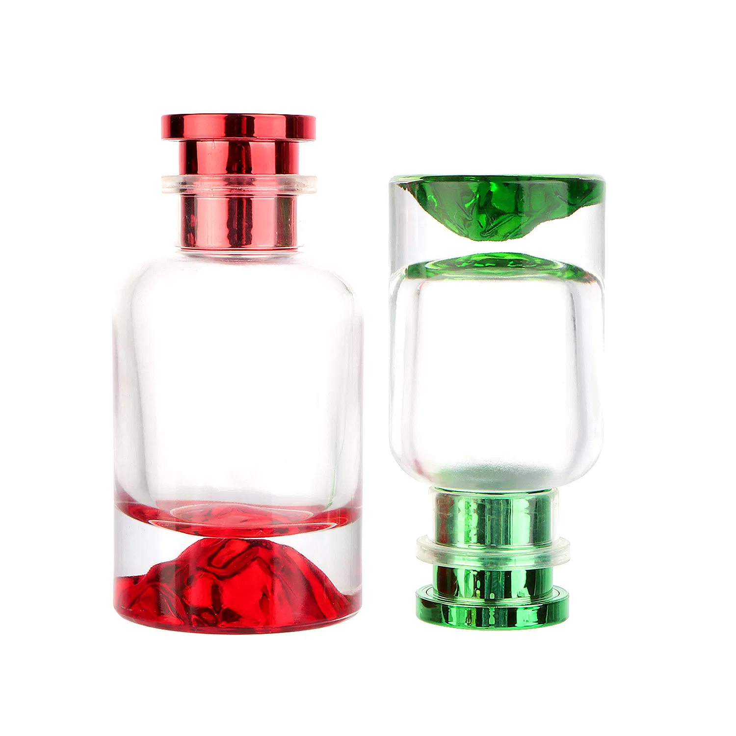 Black 30ml 50ml Luxury Round Cap Spray Perfume Glass Bottle Empty Fragrance Cosmetics Container