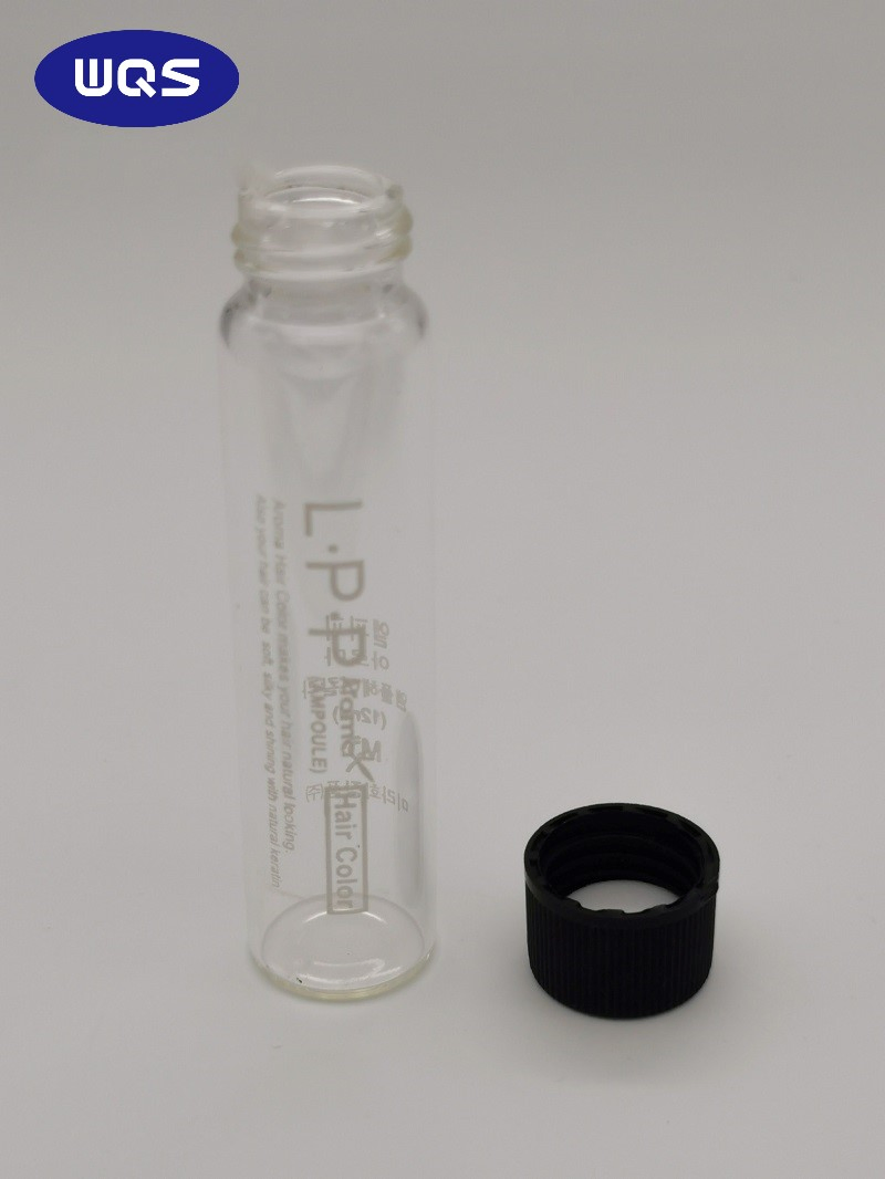 Medical or Cosmetic Clear Amber Glass Bottle Vial