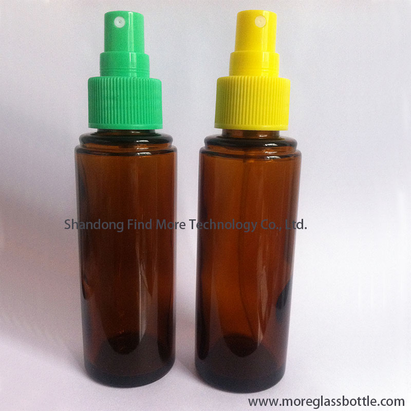 60ml Amber Glass Spray Bottles for Cosmetics or Pharmaceuticals