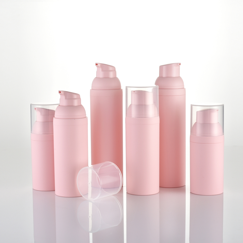 Wholesale Matt Pink Airless Lotion Pump Bottle for Serum Bottle