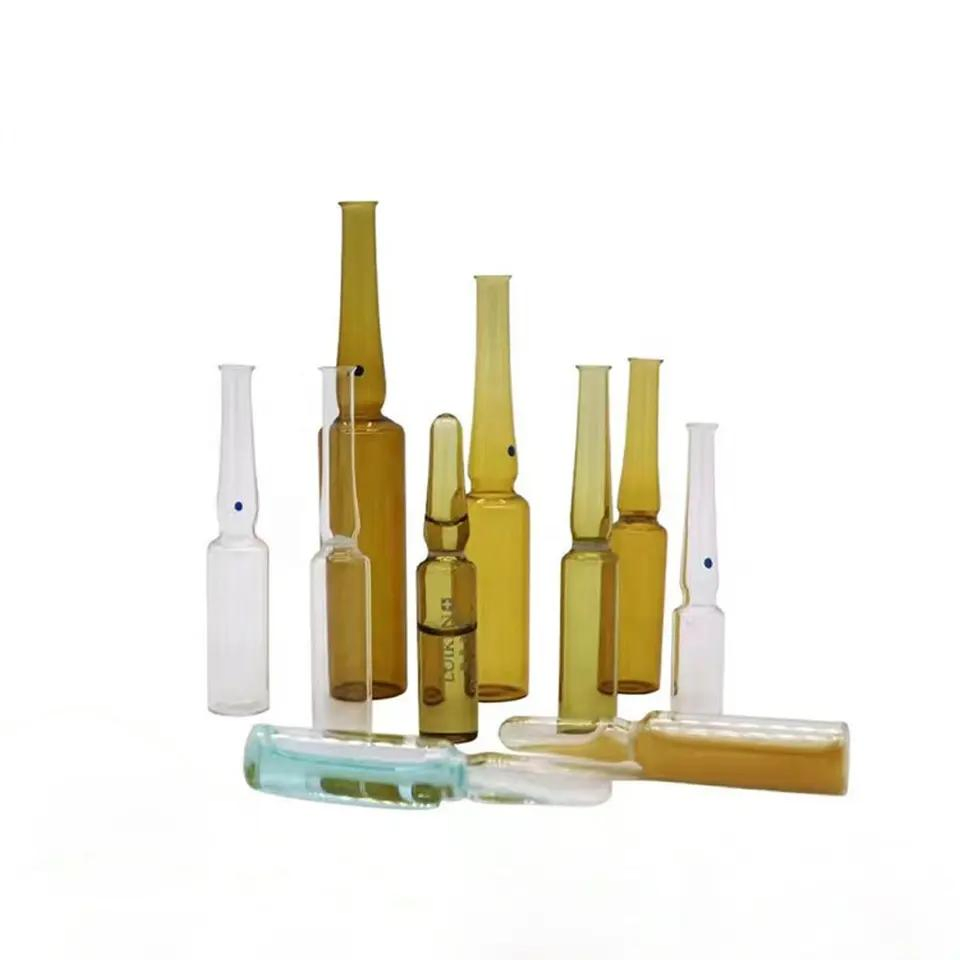 1ml 2ml 5ml Pharmaceutical Skincare Amber Glass Ampoule for Anti-Aging Serum
