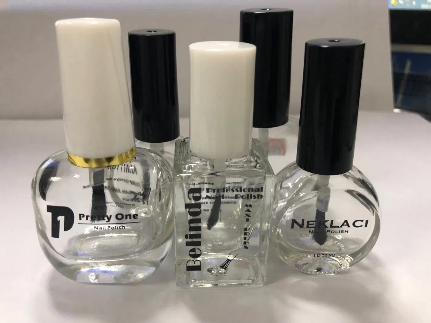 Cosmetic Glass Vials, Matched Caps, 2ml, 5ml, 10ml, 15ml, 20ml