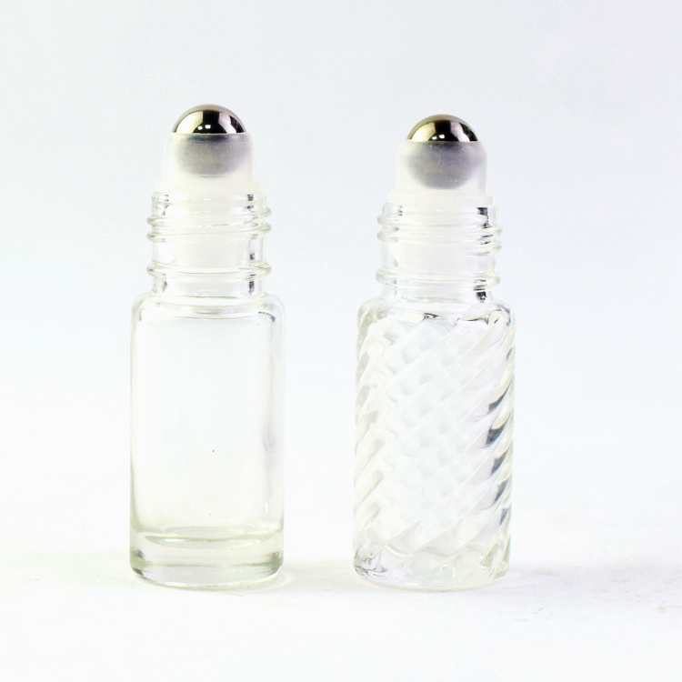 Empty 10 Ml 5 Ml 3ml 5ml 6ml 8ml 10ml Frosted Amber Clear Perfume Glass Roller Bottles Roll on Bottle for Essential Oil