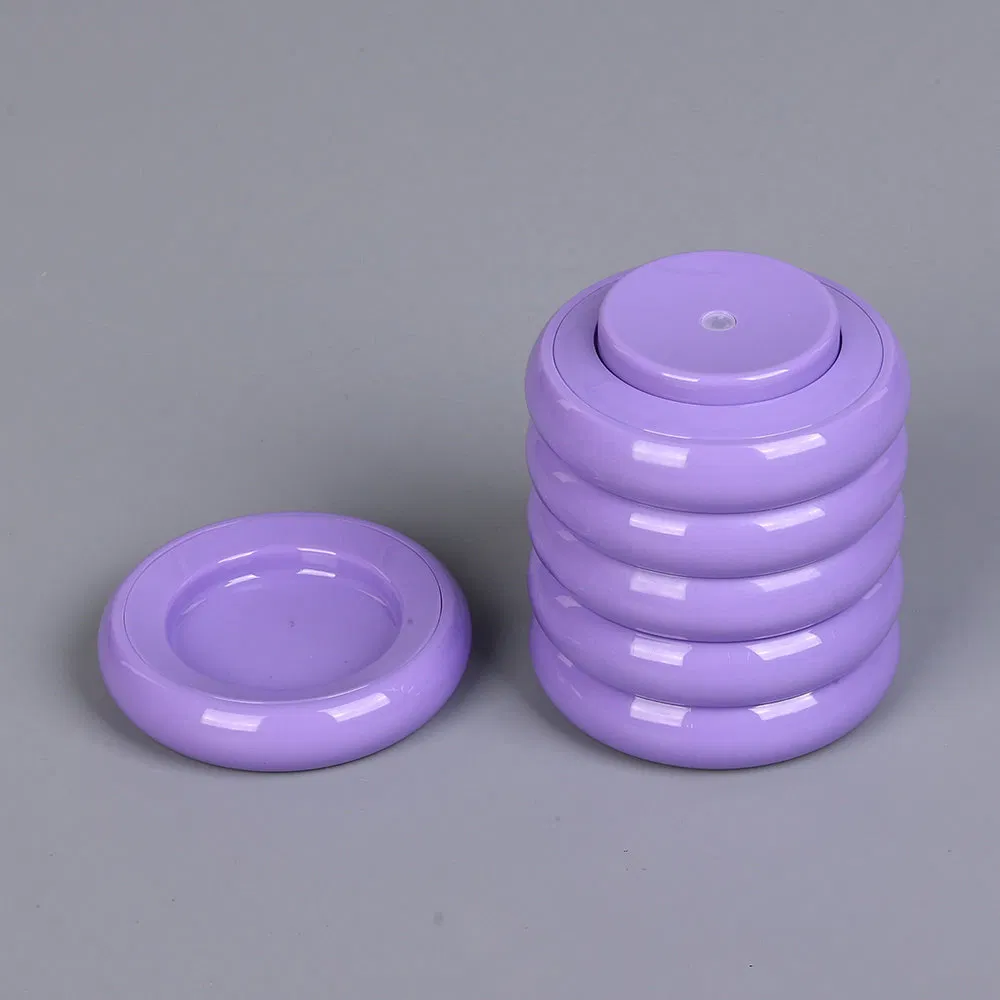 15ml Plastic Airless Cream Cosmetic Jar Pot with Pump Dispenser for Sensitive Eye Serum Formula