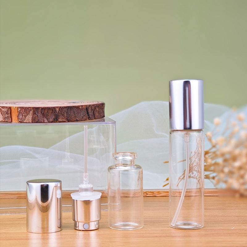 Wholesale Small Sample Vials 5ml 10ml Clear Glass Perfume Atomizer Bottles for Cosmetic Cartons Mini Pocket Tester Perfume Spray Bottle Frascos Para Perfume