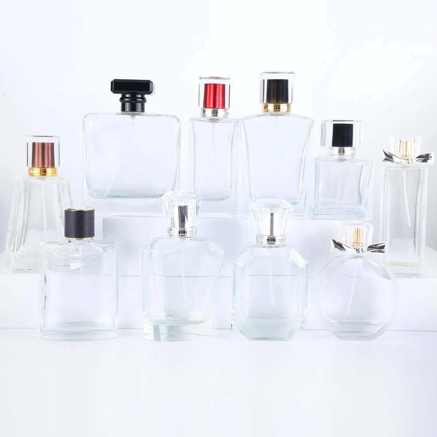 Luxury Refillable Crystal 15ml 30ml 50ml Glass Container Perfume Bottle Cosmetic Bottles