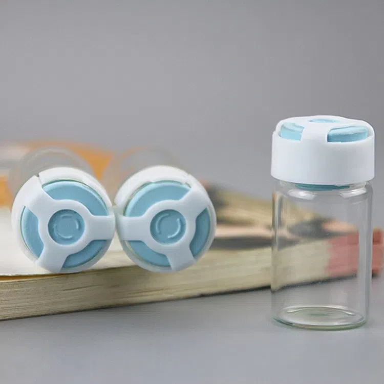 Empty Freeze-Dried Powder Glass Bottle 3/5/7/10/15/20/30ml Clear Glass Ampoule Bottles Serum Vials with Dispenser Tip Caps