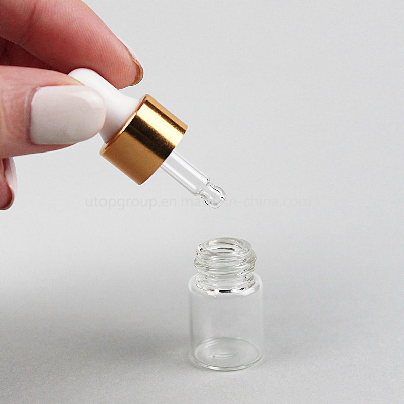 Cosmetic Packaging 1ml 2ml 3ml 5ml Mini Glass Sample Dropper Bottle Empty Essential Oil Perfume Bottles Vials with Dropper