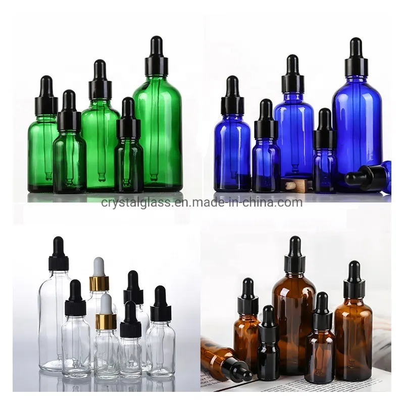 Matte Black Glass Serum Bottle 2