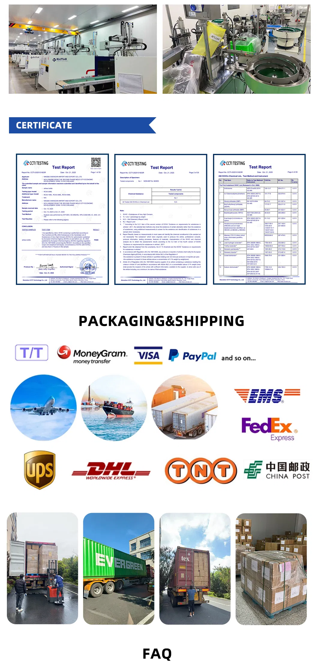 Product Specification Sheet