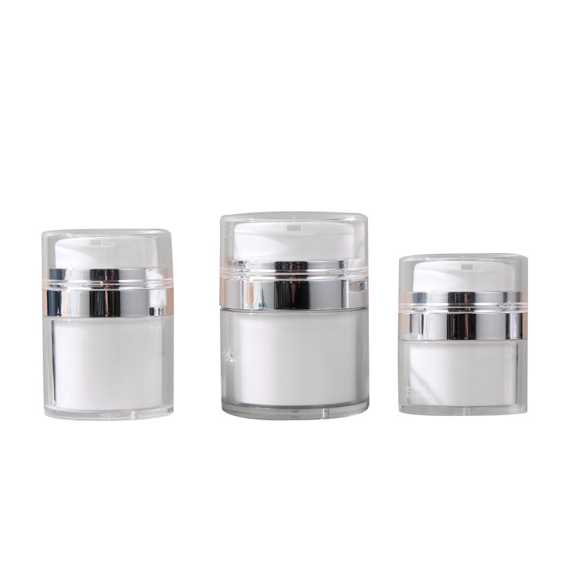 Press-Type Small Sample Travel Bottle Face Cream Vacuum-Packed Bottle Cosmetics Lotion Foundation Liquid Skin Care Products Storage Empty Box