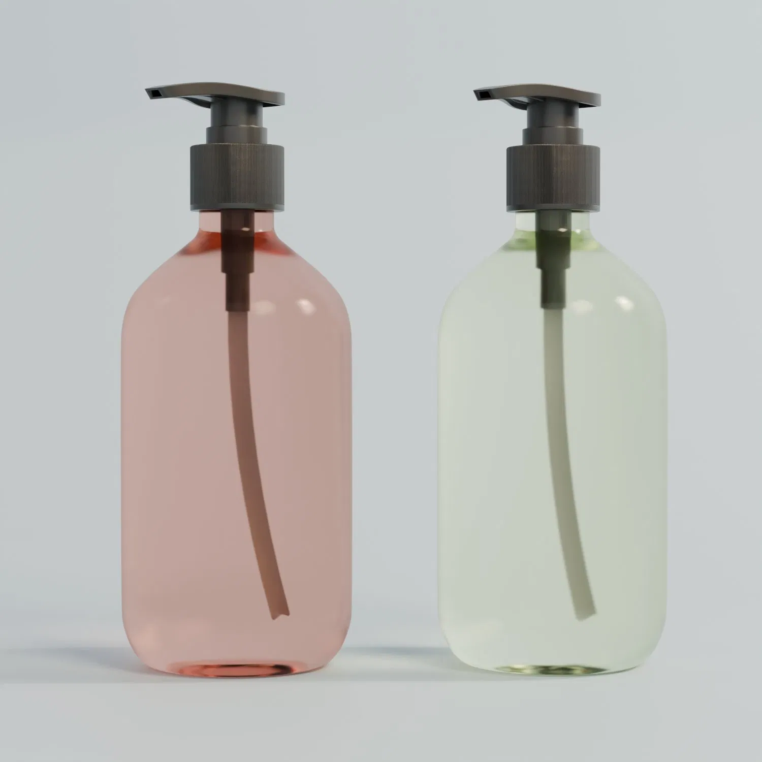 High Quality Glossy/Matte Pet/PETG Lotion Pump Bottles for Body Wash/Hand Sanitizer