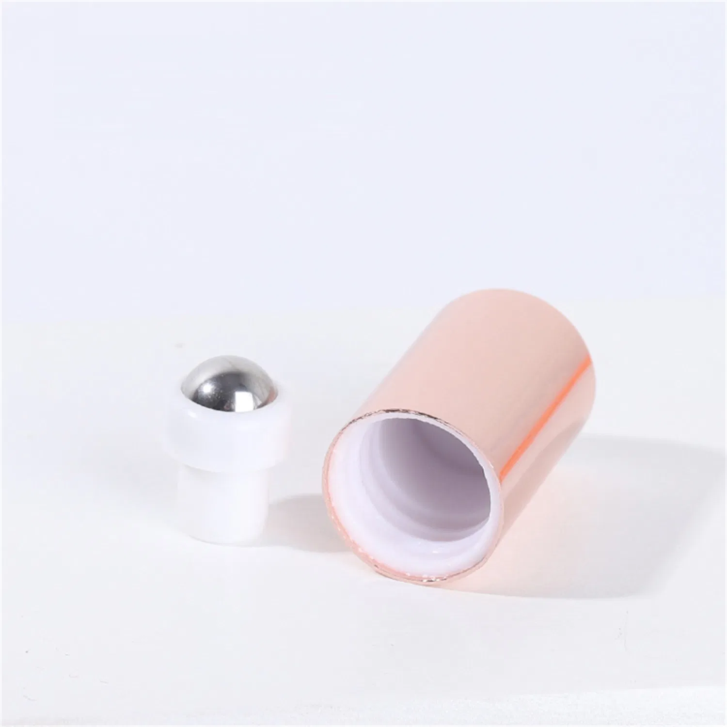 1ml 2ml 3ml 5ml 10ml Amber Roll on Perfume Bottle for Essential Oils with Rose Glod Lids