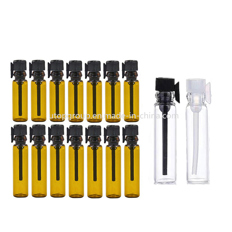 Free Samples Empty Essential Oil Bottle 1ml 2ml 3ml Perfume Test Tube Cosmetic Glass Vial with Dropper