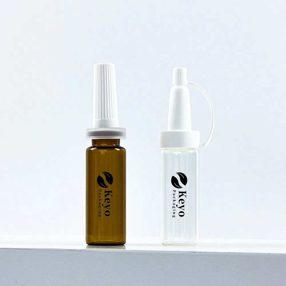 Colored Frosted Amber Custom Tubular Ampoule Medical Penicillin Glass Vial Bottles