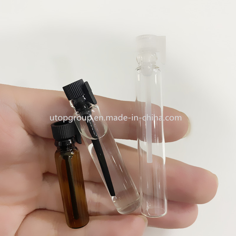 Free Samples Empty Essential Oil Bottle 1ml 2ml 3ml Perfume Test Tube Cosmetic Glass Vial with Dropper