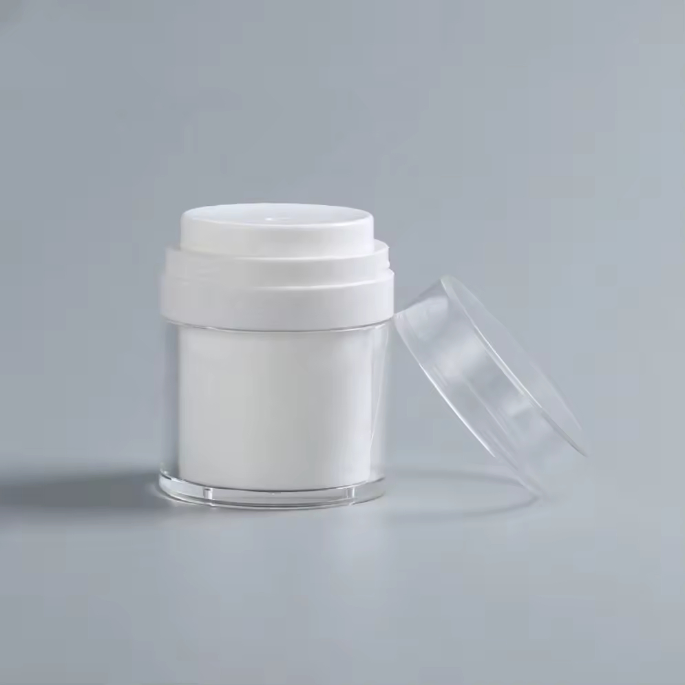 2026 Wholesale Custom Luxury as Double Wall Airless Pump Cream Jar 30g 50g Cosmetic Jar