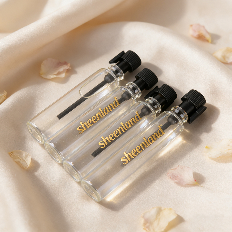 Wholesale Mini Cosmetic Perfume Packaging 0.5ml 1ml 1.5ml Glass Perfume Clear Sample Bottles Mini Glass Bottles