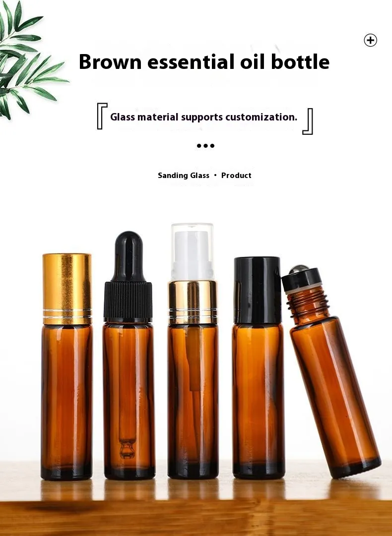 Amber Glass Roll-on Bottle