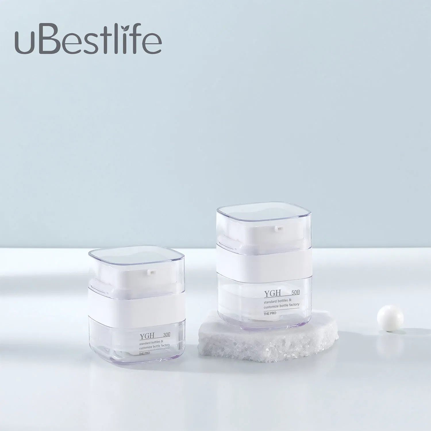 Ygh Luxury Face Cream Eye Cream Serum Airless Pump Bottle Cosmetic Packaging