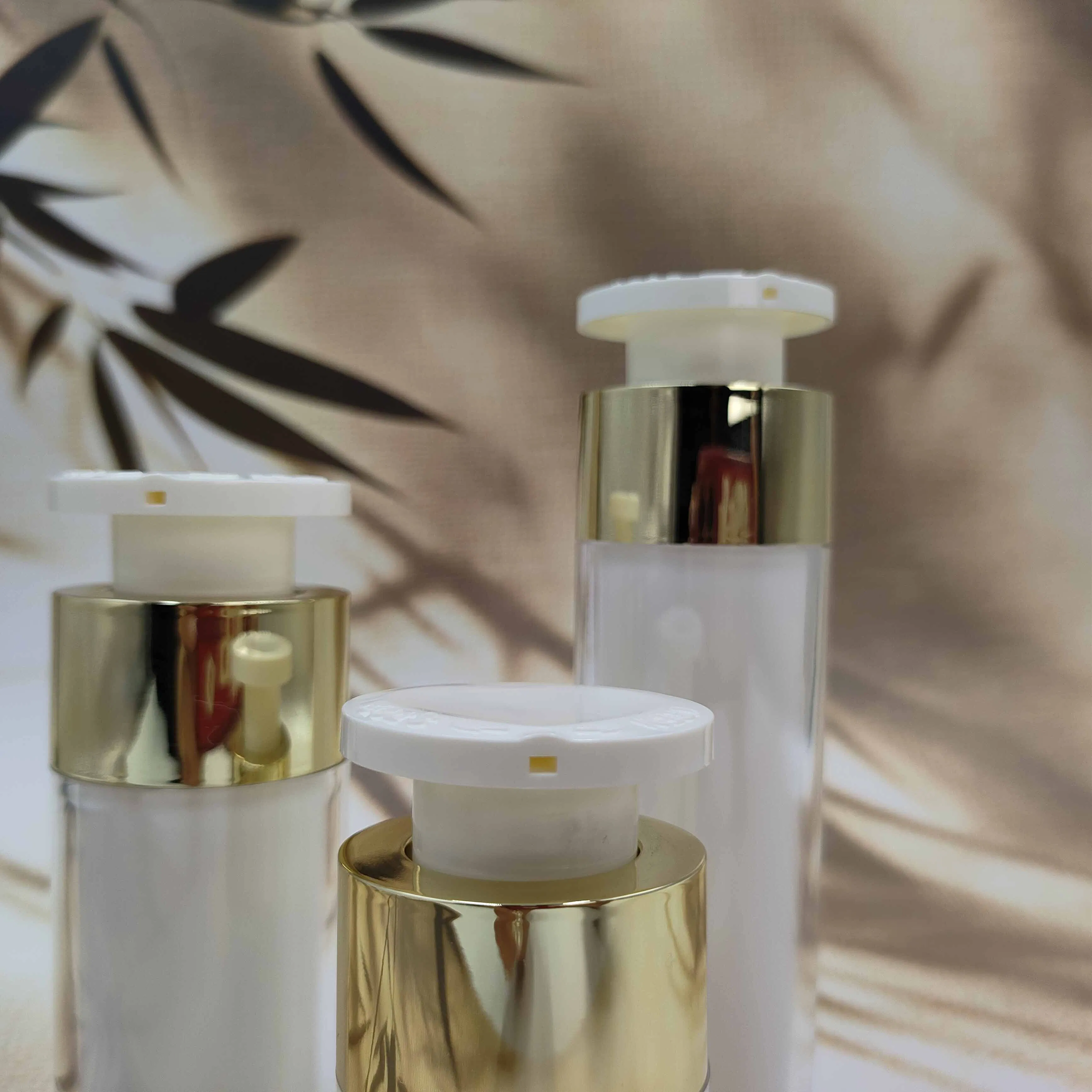 15ml 30ml 50ml Plastic Airless Pump Lock Cosmetic Vacuum Lotion Bottle