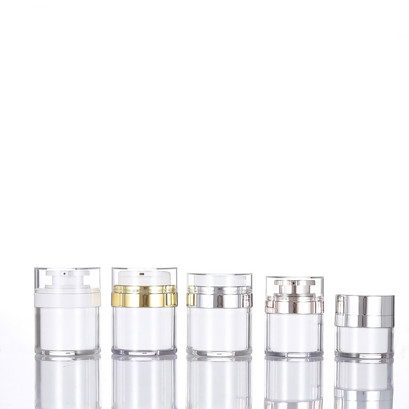 15g 30g 50g Luxury Acrylic Facial Cream Cosmetic Bottle Airless Jars with Pump