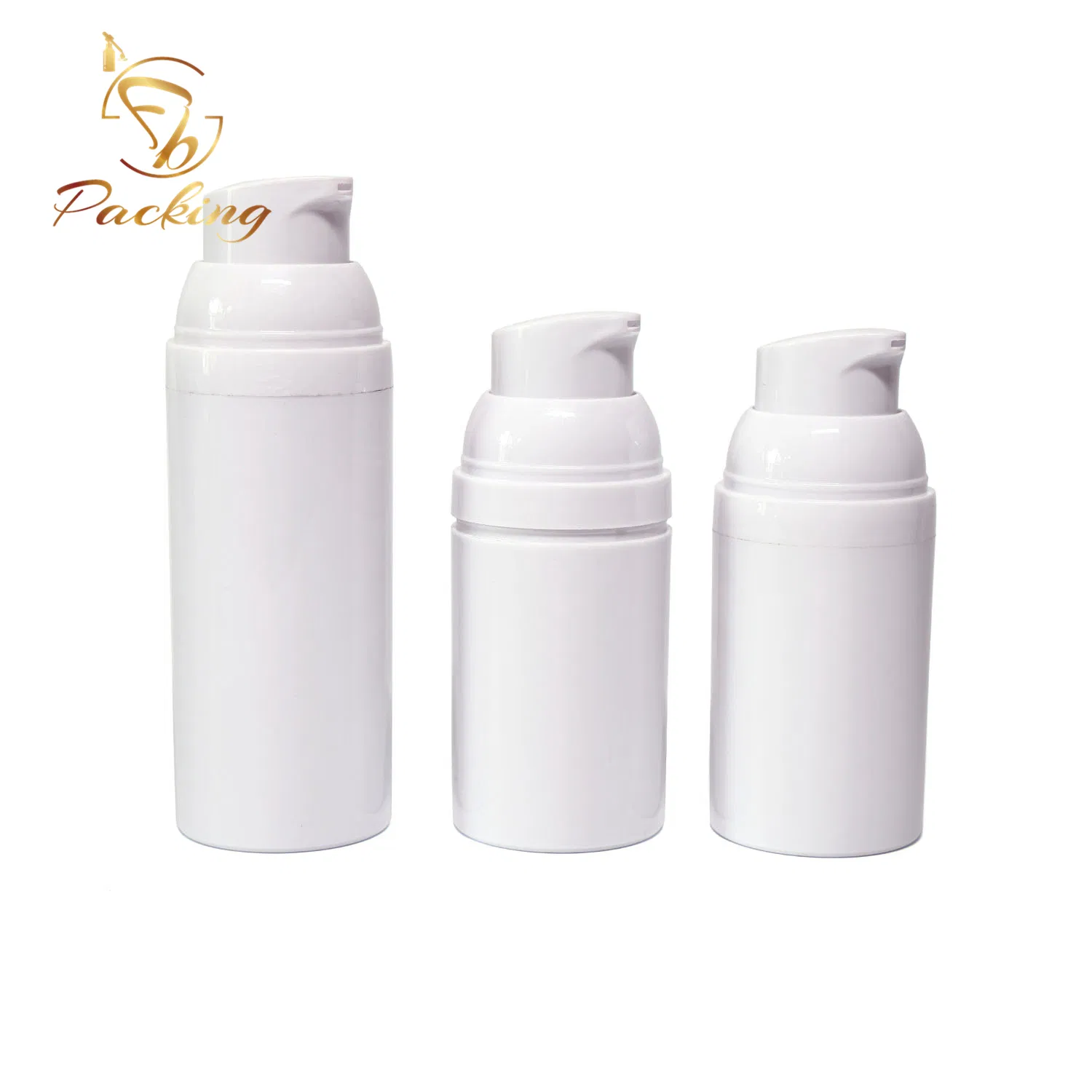 Cosmetic Skincare 30ml 50ml 100ml PP White Airless Pump Press Bottle