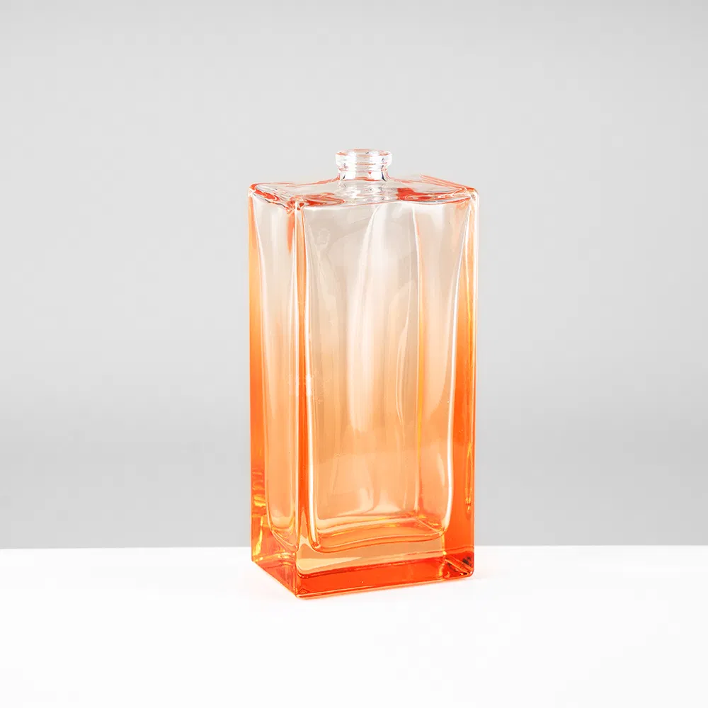 Custom Logo Zamac Cap Designer Gradient Colors Glass Empty Perfume Bottles with Box Packaging