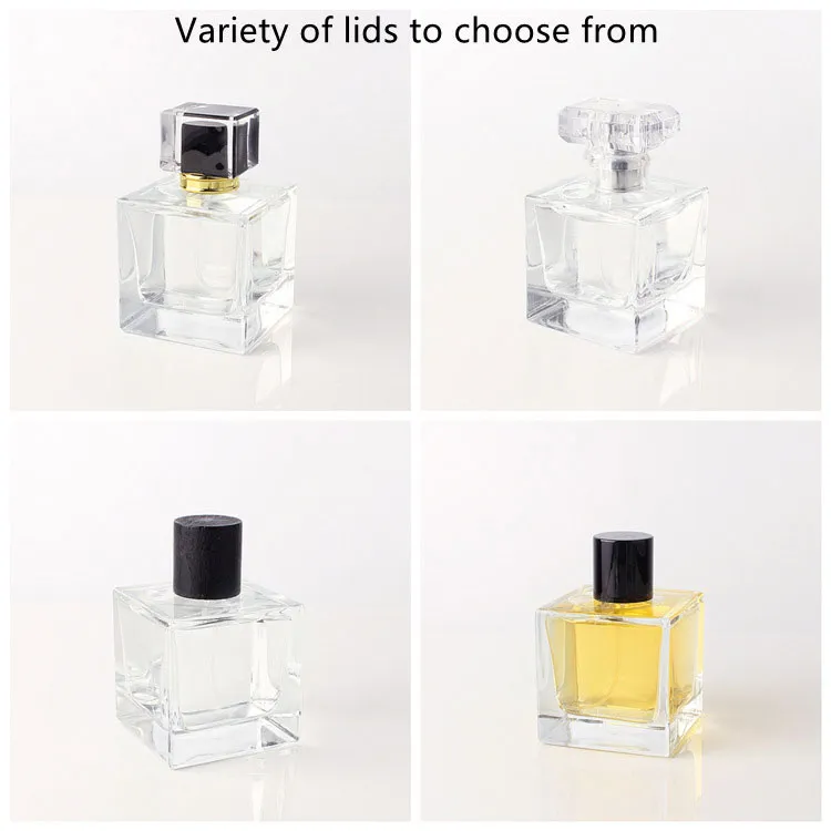 Luxury Clear Empty Square Atomizer Glass Perfume Bottle 8