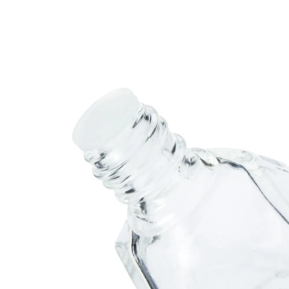 Square Glass Container Car Diffuser Hanging Glass Perfume Bottle for Cosmetic Packaging