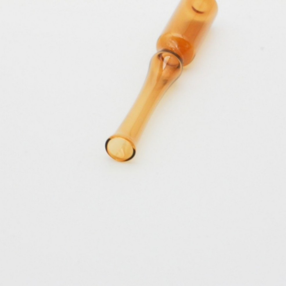 OEM Transparent Glass Ampoule 3ml 5ml 10ml Green Red Cap Wheat Head Skincare Packaging Mini Silicone Travel Cosmetic Bottle