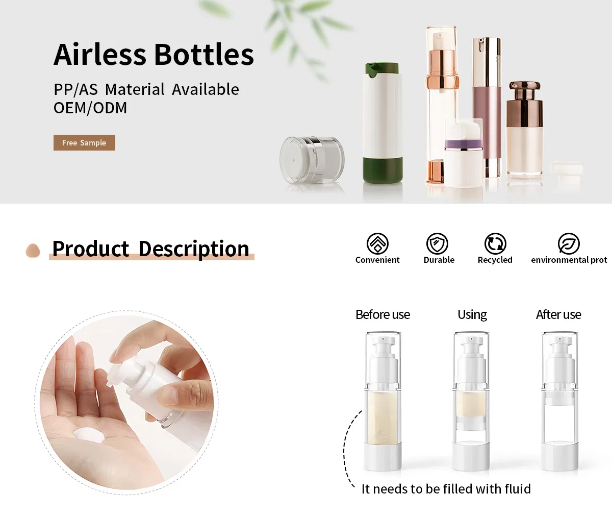 Airless Pump Jar Packaging