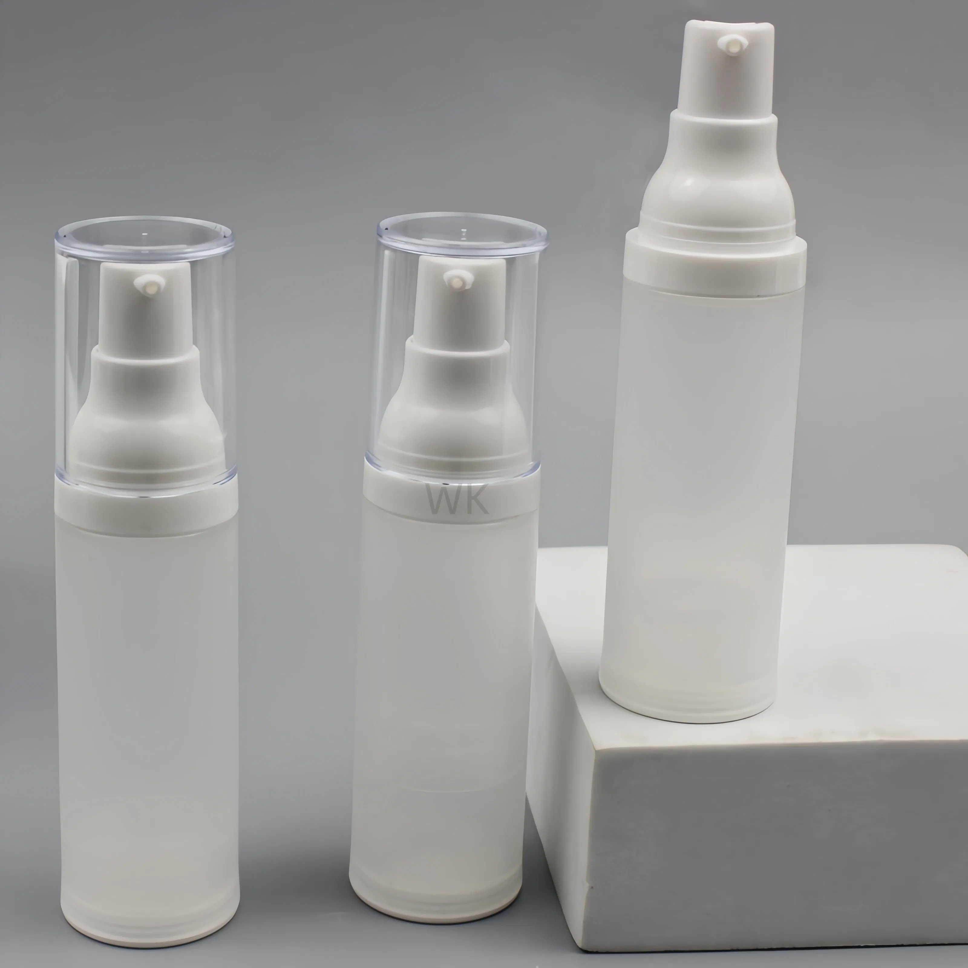 Frosted Airless Lotion Pump Bottle for Skin Care Liquid Cream Packaging