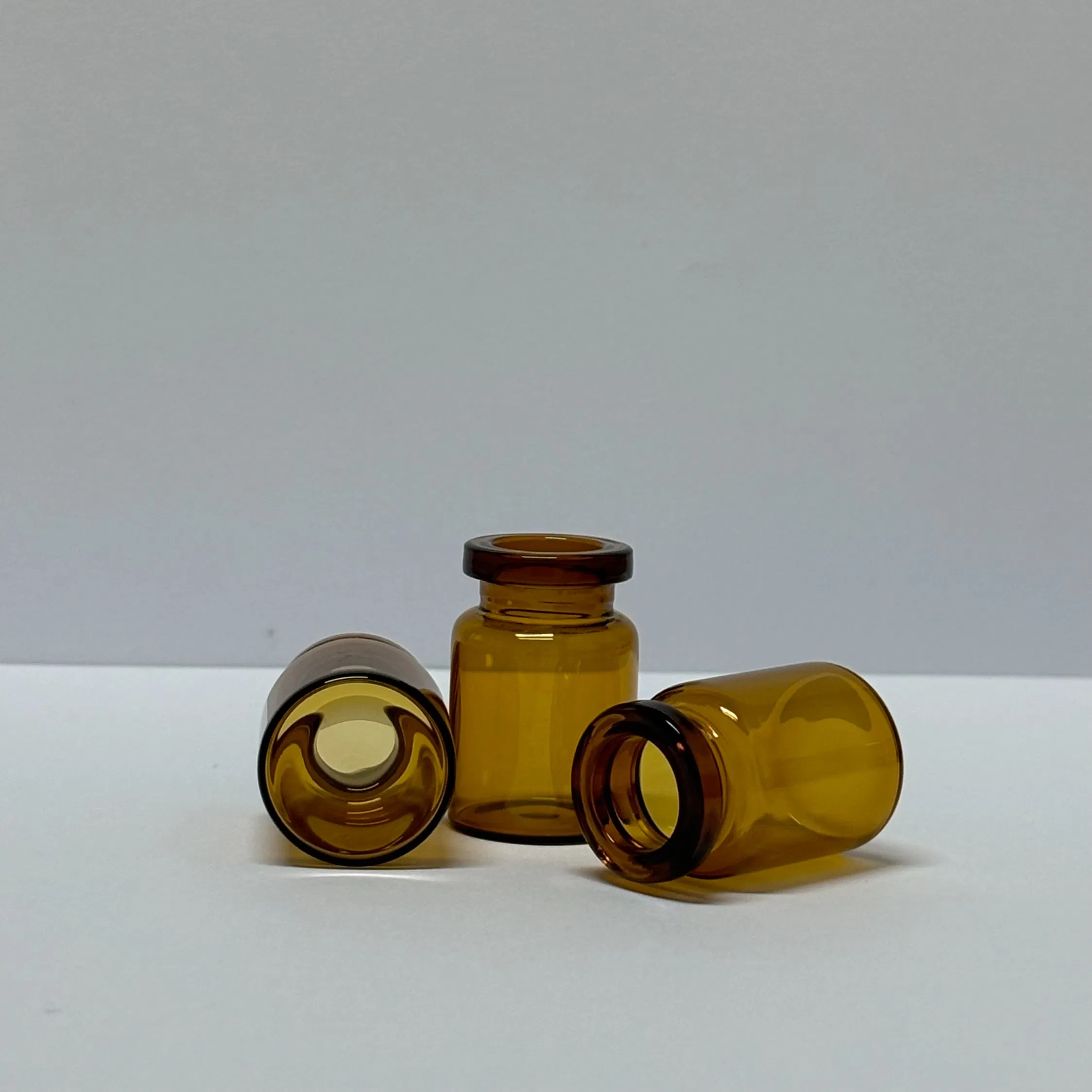 Amber Glass Vials with Crimp Cap for Cosmetics or Medicine