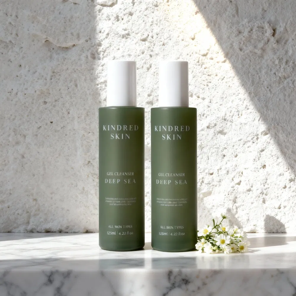 Customized Luxury Empty Cosmetics Packaging Container Free Sample 50ml 100ml 120ml Glass Skincare Facial Lotion Pump Bottle