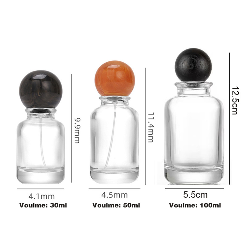 30ml 50ml 100ml Round Square Atomizer Spray Mini Custom Crystal Cosmetic Packaging Car Copy Fragrance Cosmetics Bottle Empty Glass Perfume Bottle with Gift Box