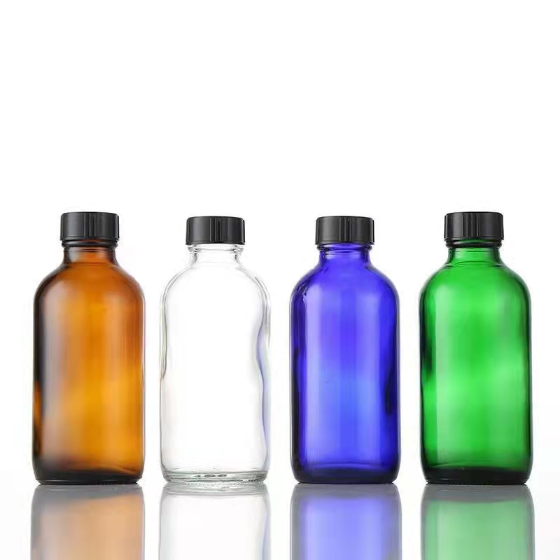 15ml 30ml 60ml 120ml 230ml 500ml 1000ml Pump Spray Bottle Clear Green Blue Boston Round Essential Oil Bottle Amber Serum Dropper Bottle