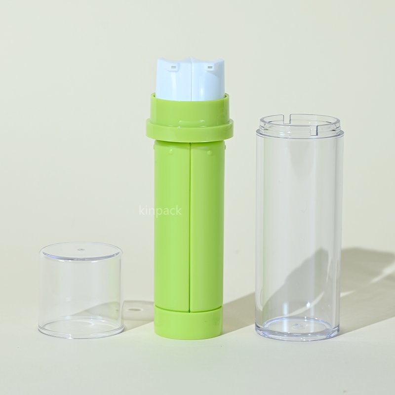 New 20ml*2 30ml*2 Empty Double Tube Dual Chamber 2 in 1 Lotion Pump Bottle Plastic Cosmetic Shampoo Pump Bottle