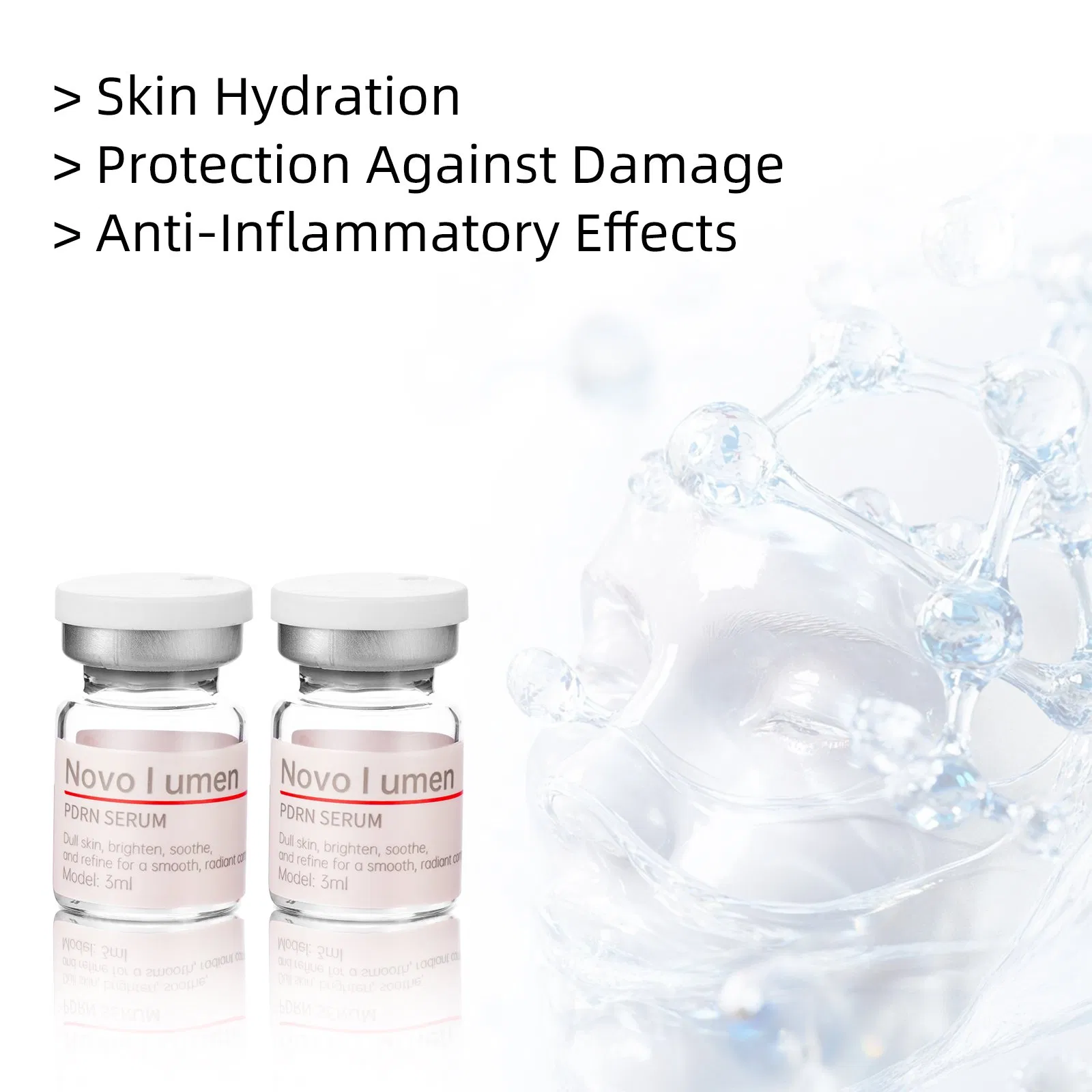 Novolumen 3ml Salmon DNA Pdrn Ampoule for Youthful Skin