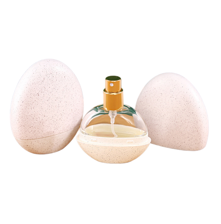 Perfume Sample Bottle Empty Bottle 15ml Eggshell Type Press Perfume Bottle Spot Portable Cosmetic Spray Bottle