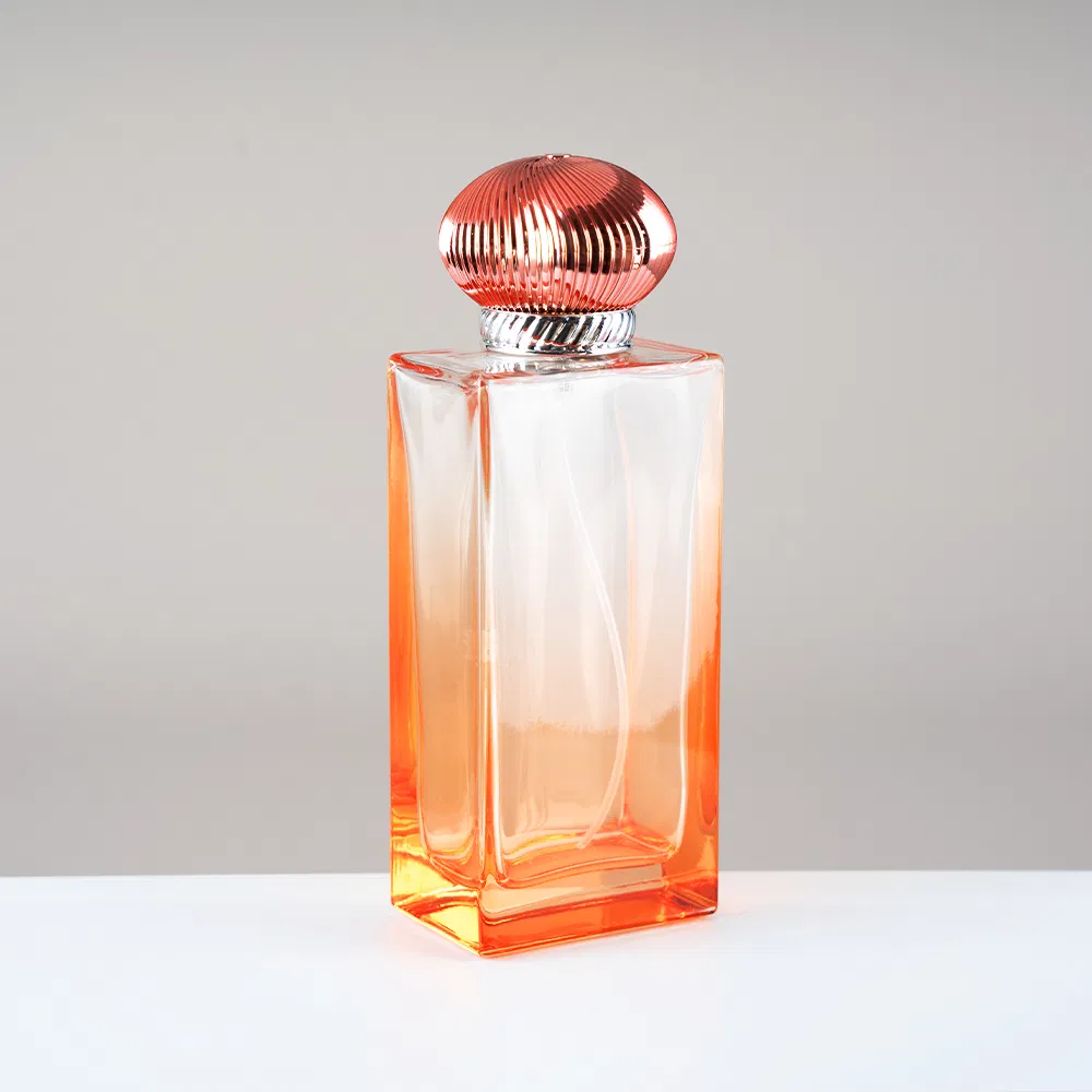 Custom Logo Zamac Cap Designer Gradient Colors Glass Empty Perfume Bottles with Box Packaging