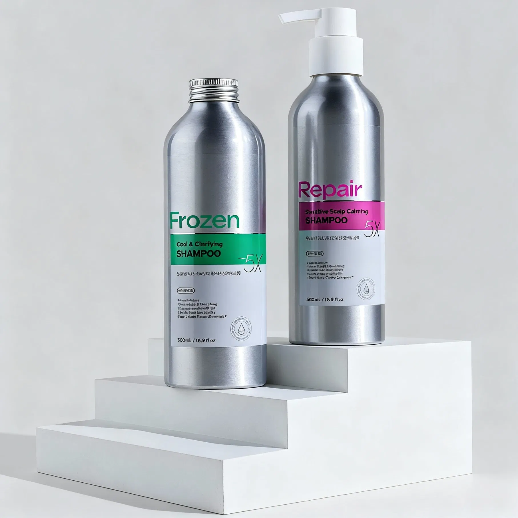 Custom Empty 100ml 120ml 150ml 200ml 250ml 300ml 350ml Facial Body Liquid Soap Detergent Shampoo Lotion Mist Spray Perfume Cosmetic Aluminum Packaging Bottles