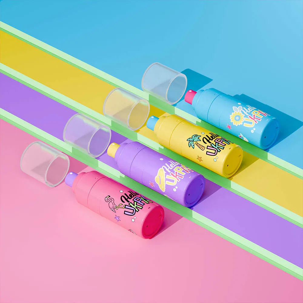 Ukpack Innovation Pet Airless Serum Dual Chamber Spray Bottle with 30ml 50ml Refillable Capacity for Skin Care Face Essence Toner Makeup Setting