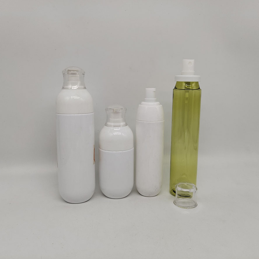 Empty Plastic Pet and PETG Round Cosmetic Packaging Lotion /Hair Spray Bottle