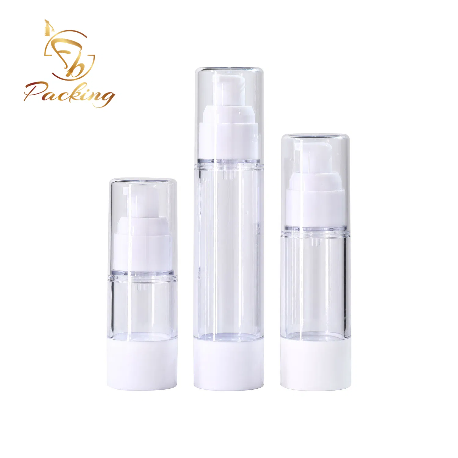 Cosmetic 30ml 50ml 100ml Transparent Airless Pump Lotion Bottle Pump Bottle